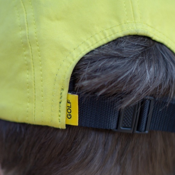 yellow golf camp cap - Picture 3 of 4